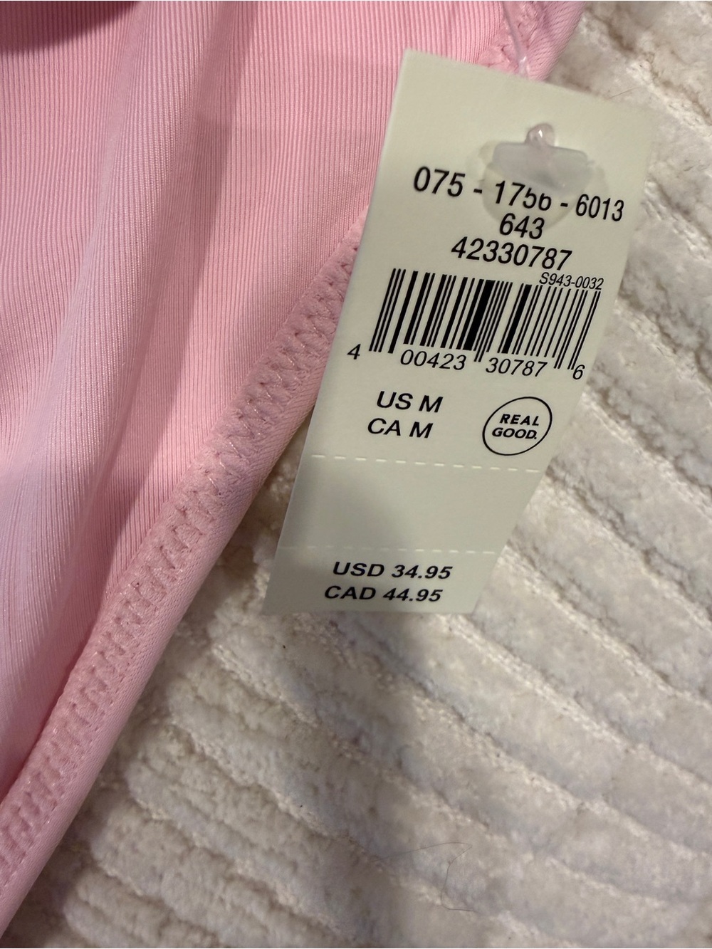 Aerie Crossover High Waisted Bikini Bottom Pink NWT Medium M - Picture 4 of 8